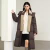 Aolilai Chen Duling Women's Detachable Hooded Long Down Jacket