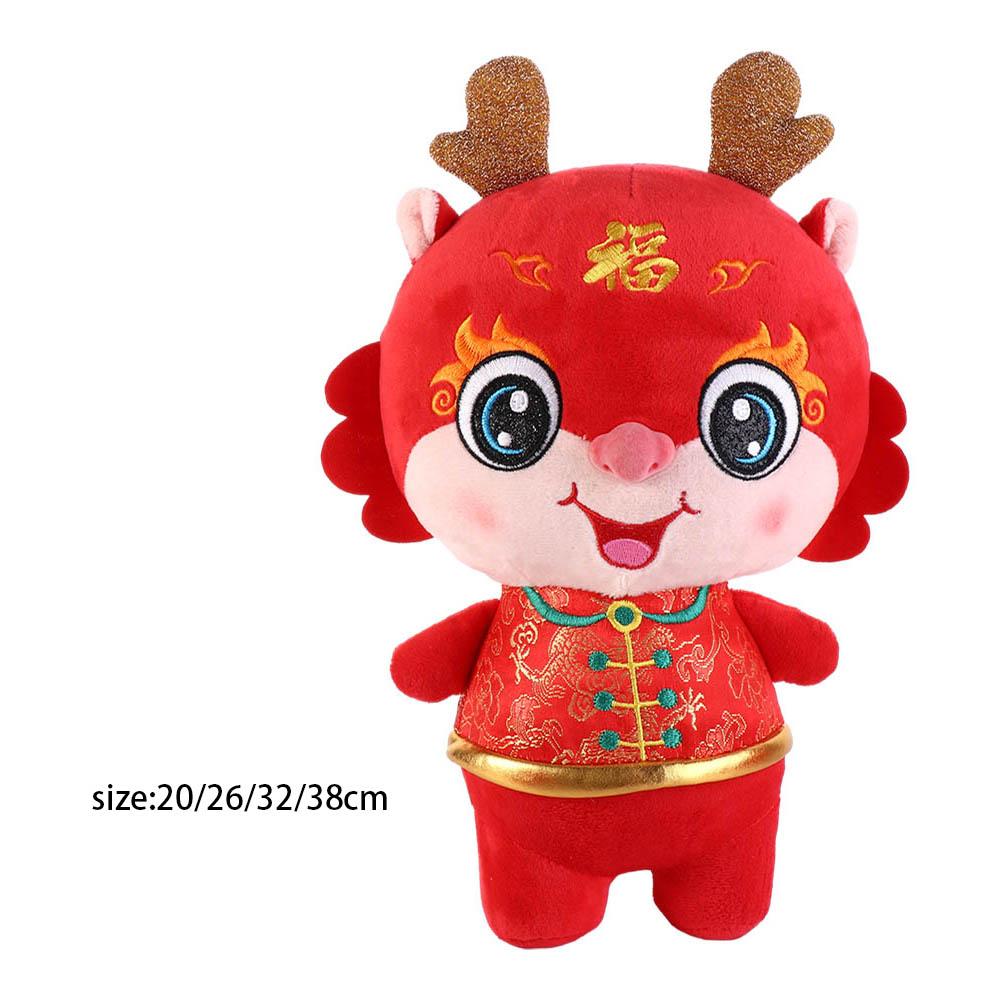Tang Suit Tang Suit Dragon Year Mascot Toy Stuffed Lucky Dragon Doll Plushies  Home Decor