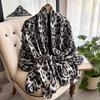 NEW Elegance Scarf Spring Summer Women Beach Sunscreen Fashion Leopard Print Shawl Quality Silk Lady Popular Print Scarves Hijab