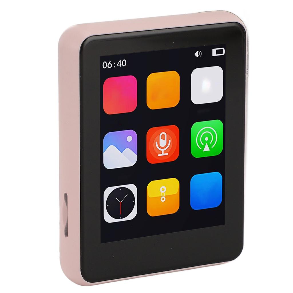 MP3-плеер 2,4-дюймовый сенсорный экран портативный HiFi динамик плеер FM-радио с диктофоном наушники