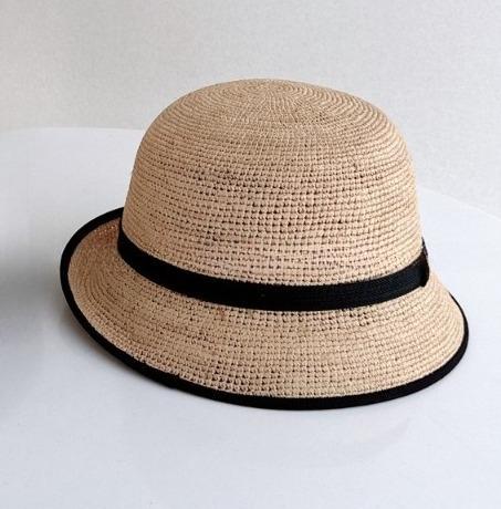 Natural Raffia Hand-woven Sun Hat for Women Summer Sun Protection UV Wide Brim Beach Straw Hat Korean Designer Block Hat