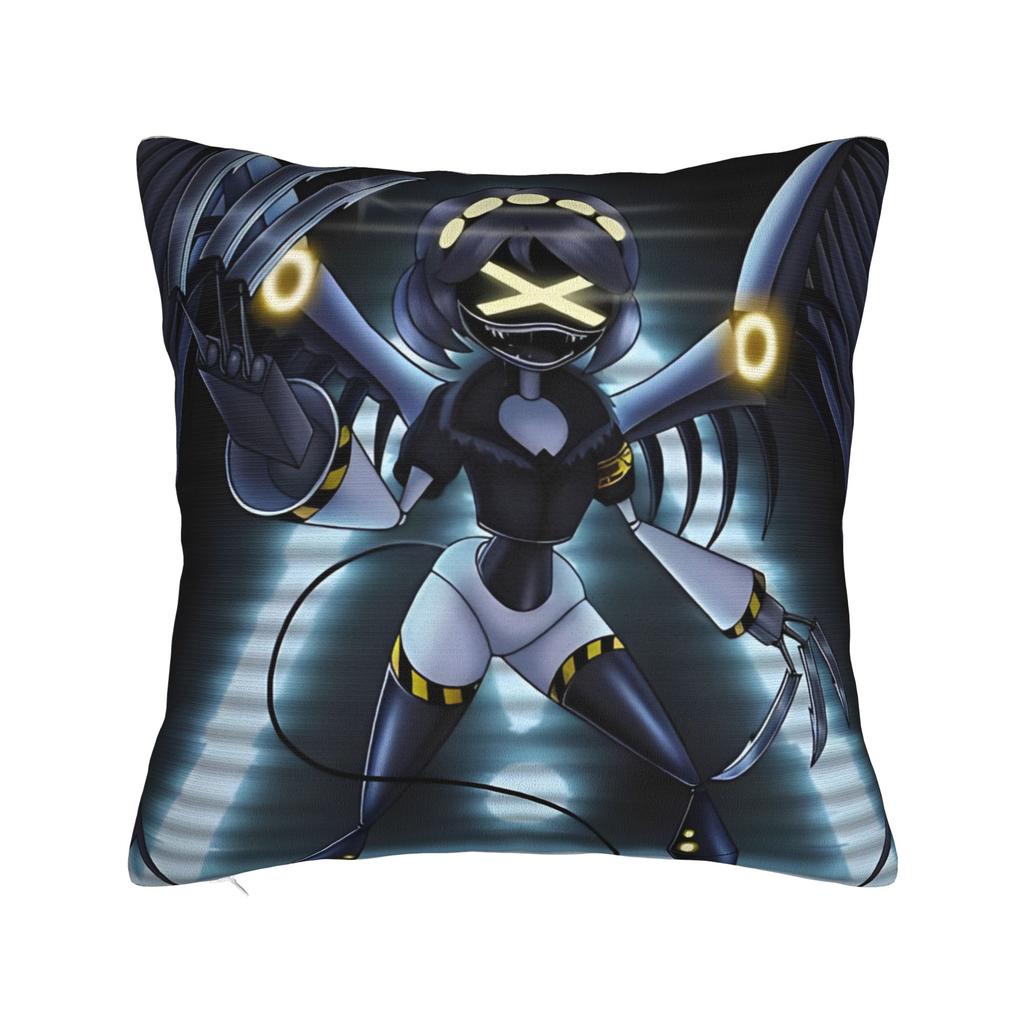 Murder Drones Square Pillow Covers Polyester Car Uzi Doll Art Cushion Case Creative Decor Throw Pillow Case 4545