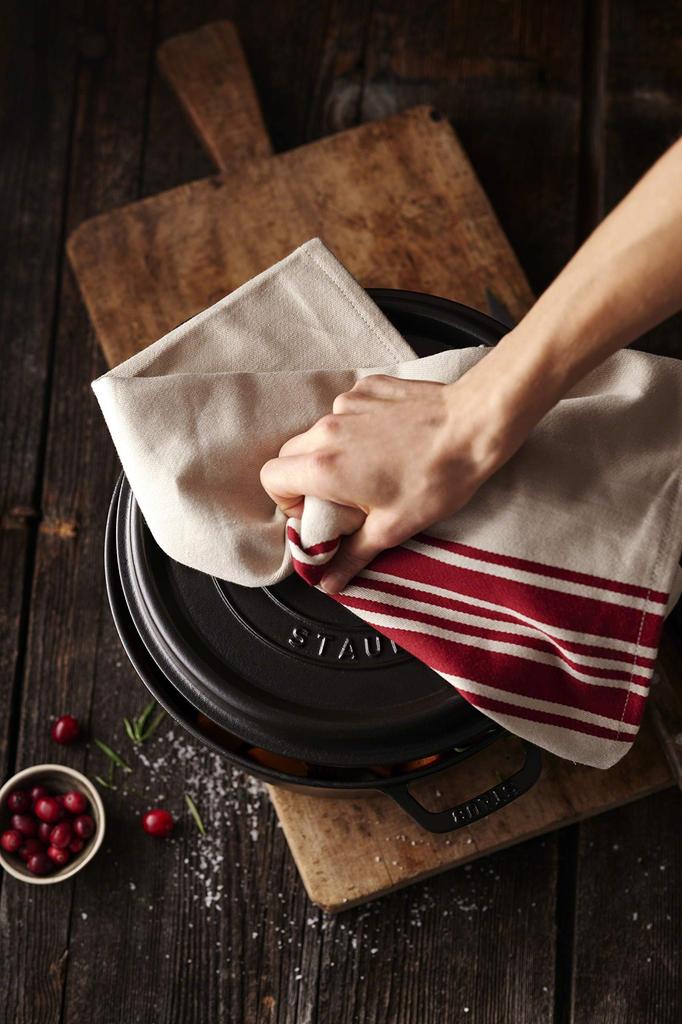 Staub Cloth Gray 70 X Dish Tea Towel Dishcloth Japanese Ktchen Cloth "Kitchen 50cm" [Authorized Product] 40501-316