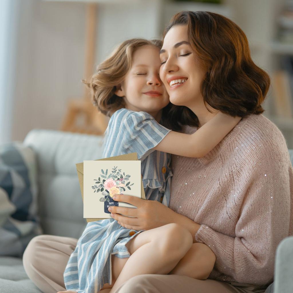 Открытки с цветами на День матери, подарочные открытки на день рождения для матери