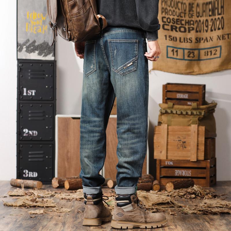 Джинсы-шаровары мужские осенние хлопковые прямые джинсы-шаровары мужские осенние джинсы мужские осень-зима