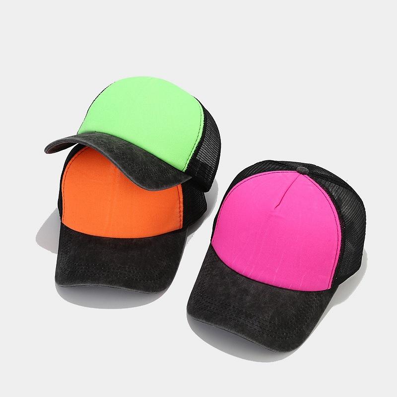 Новая унисекс кепка насыщенного цвета из промытого хлопка бейсболка для мужчин и женщин повседневные кепки дальнобойщика