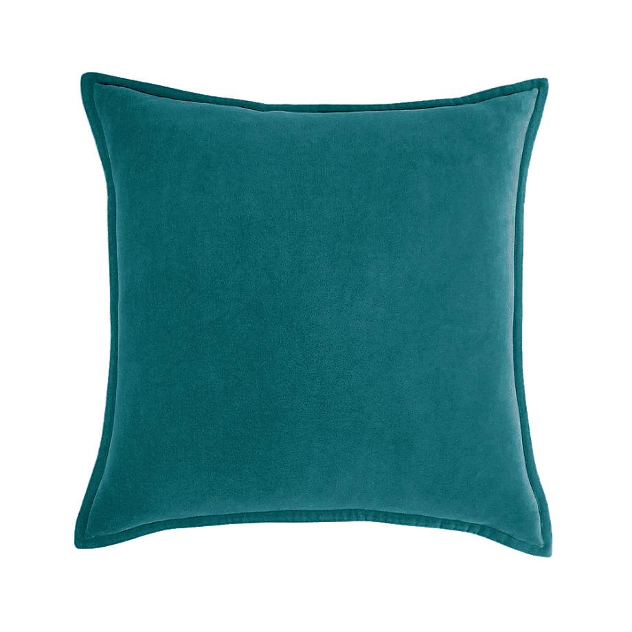 Бархатная наволочка с подгибом однотонная в скандинавском стиле для дома, дивана