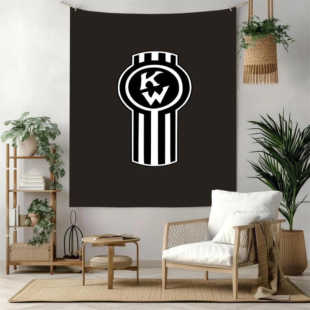 Kw Heavy Trucks Wall Decor Tapestry Art For Pet Memorial Birthdaywedding Party Backdrop Family Gift