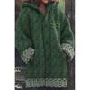 Womens 3D Animal Print Hooded Sweatshirt Casual Open Front Jacket