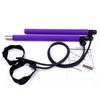 Pilates Bar with Resistance Band Strength Training Body Stretching Leg Hip Waist Arm Exercise Bar Home Gym Workout Men Women Fitness Equipment