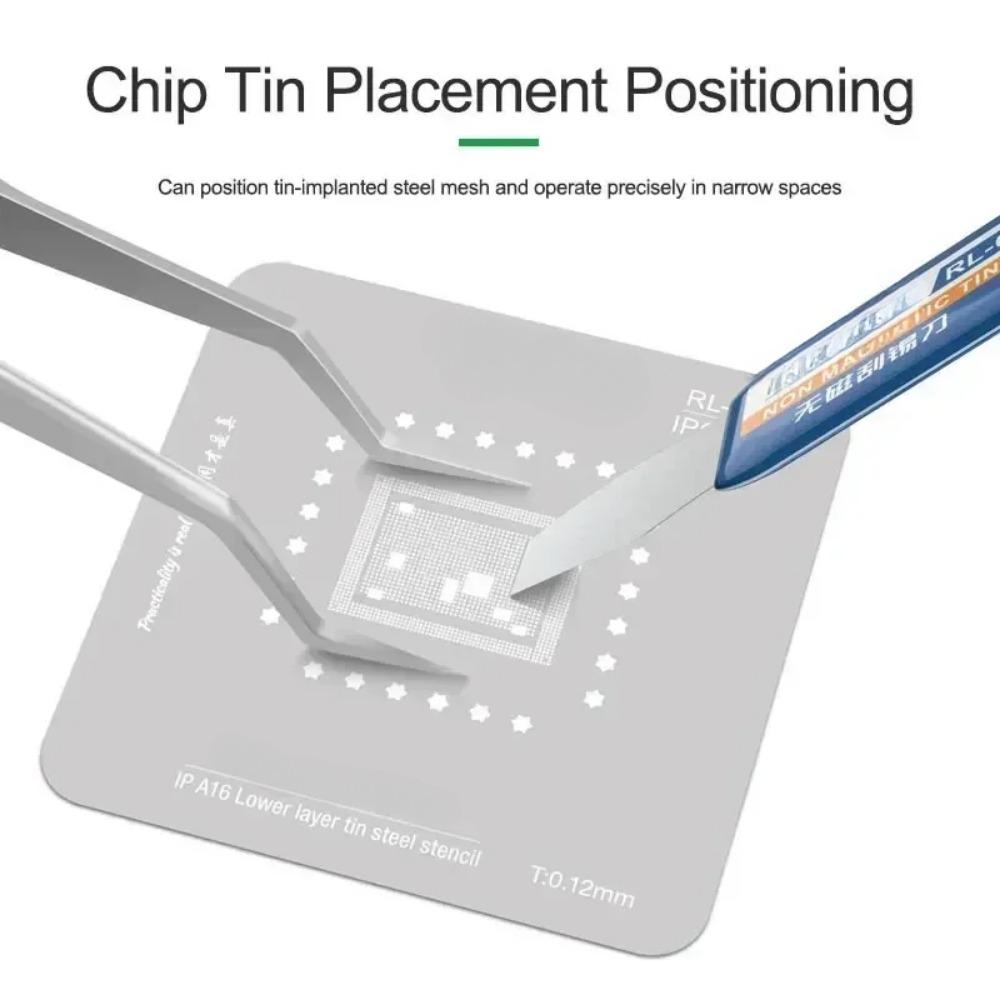 ST-20 Precision Tweezers Curved Tips Chip Tin Placement Positioning for Mobile Phone Circuit Board Repair Tools