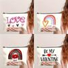 Valentine's Gift Cosmetic Bag Makeup Bags Travel Zipper Cosmetic Organizer Toiletry Bag Valentines Present for Her