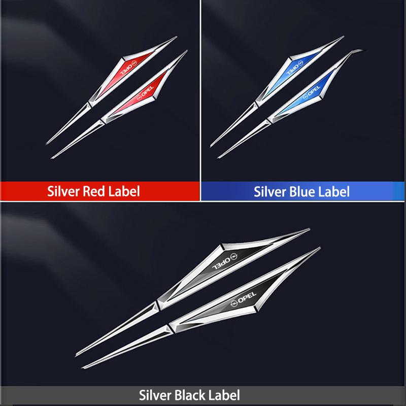 AAAEI1 Car sticker badge metal 3D decorative blade style accessories For Opel Corsa D Astra Insignia Mokka Adam Combo OPC Vauxhall