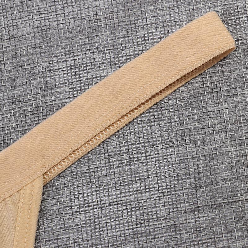 Women Cotton Thin Belt Thong Low Waist Sexy Panties Bikini Cotton Solid Color Women Underwear