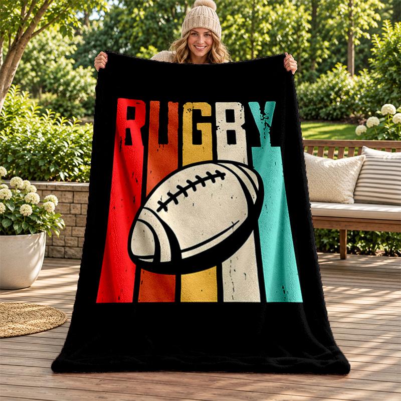 England rugby blanket Flannel Blanket Soft Cozy Plush Throw for Sofa Bed Lightweight Home Decoration Gifts for Christmas various holidays