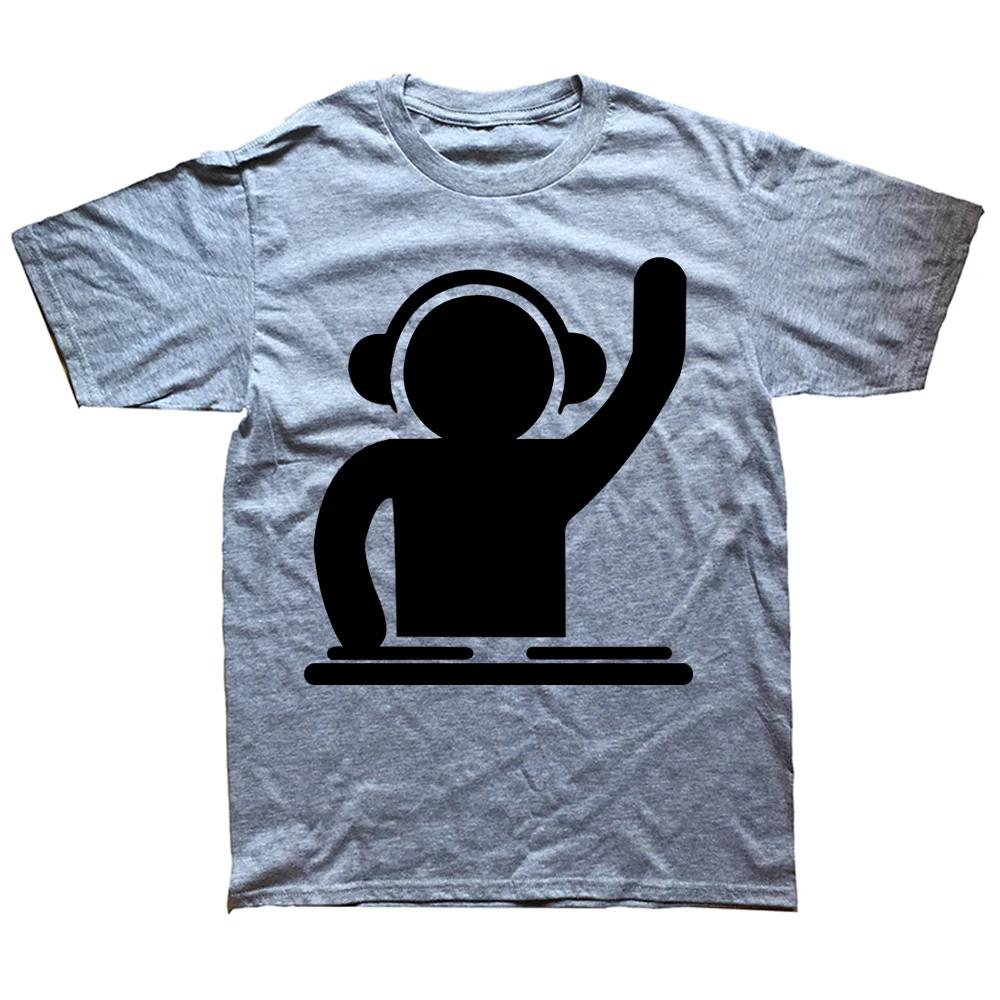 Funny Dj Cat T Shirts Summer Style Graphic Cotton Streetwear Short Sleeve Music Hip Hop Birthday Gifts T-shirt Mens Clothing