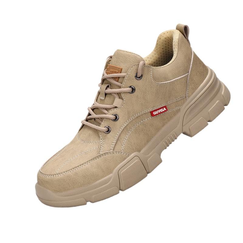 Обувь Labor Insurance, мужская, всесезонная, с защитой от ударов и проколов, легкая, со стальной головкой, рабочая обувь