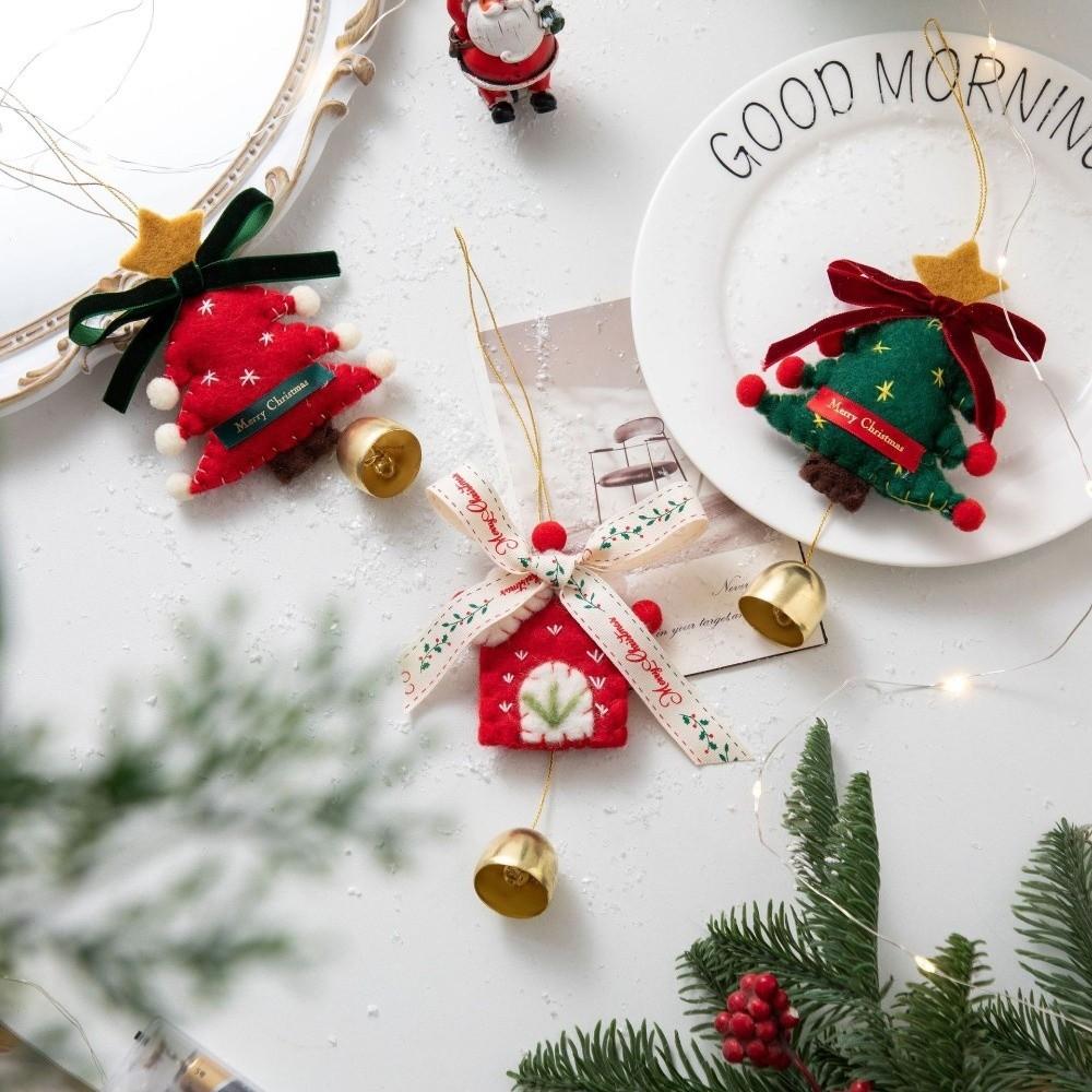 Boots Christmas Wool Felt Ornament Retro Holiday Tree Ornament Christmas Tree Hanging Decor