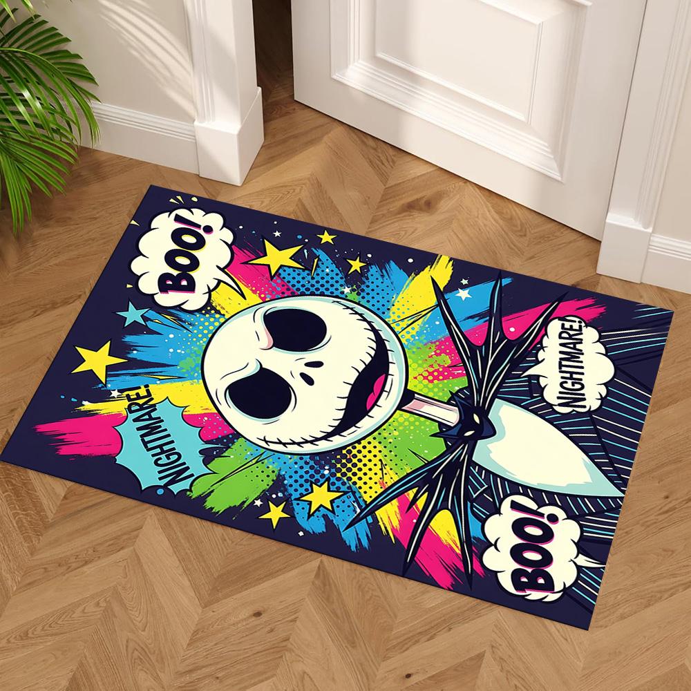 Jack Skellington Carpet Design for Playrooms Balcony Dormitory Kitchen Antislip Carpet Office home decor Best for Christmas