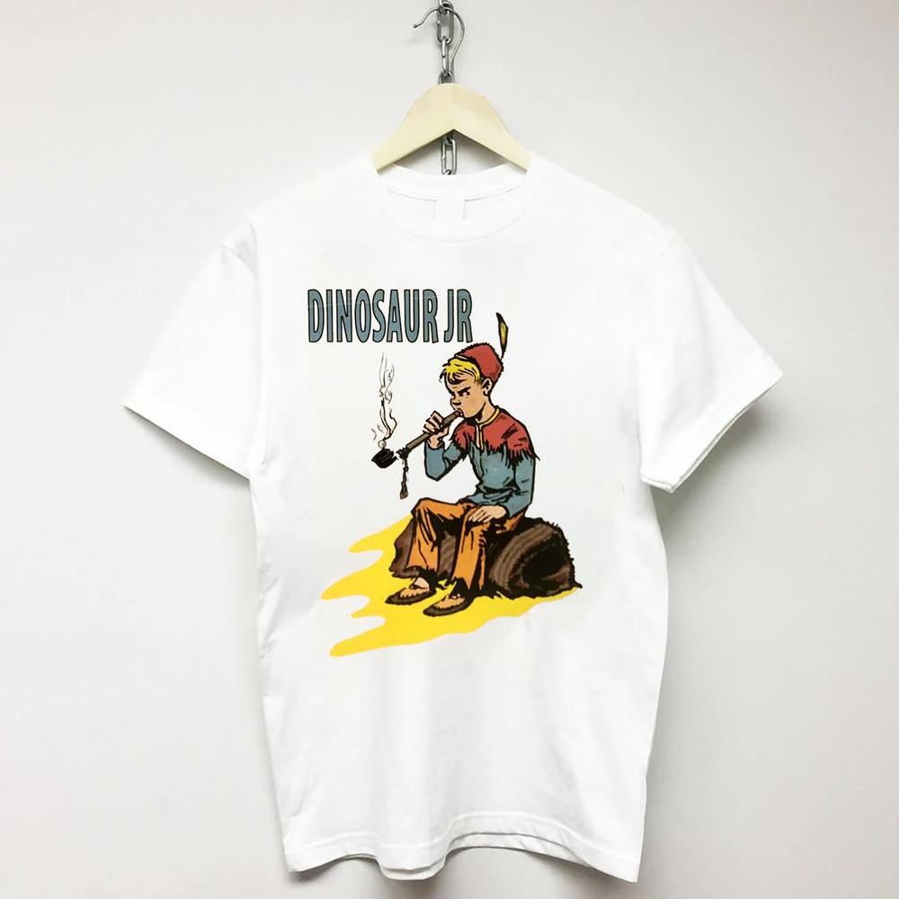 Dinosaur Jr T-Shirt Short Sleeve White Cotton Unisex Size S to 2345XL Unisex T-Shirt