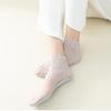 Носки Женские Лолита Кружево Мода Прозрачные Невидимые Тонкие Хлопковые Нескользящие Короткие До щиколотки Черные Белые с Принтом Рюши Носок-лодочка