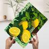 Still Life With Lemons and Leaves Poster Customized Vintage Metal Signs Wall Art Retro Tin Plaque for Bedroom Decoration Gaming