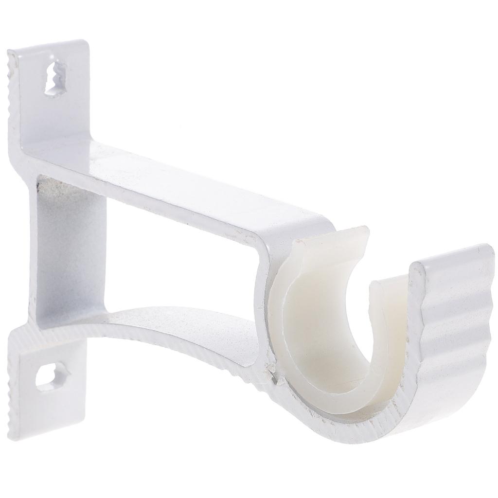 4Pcs Thickened Aluminum Alloy Curtain Rod Brackets Professional Heavy Duty Curtain Holders for Wall Mount Blind Rod Support