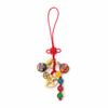 Retro Chinese Phone Chain Cute Fortune God Keyring Hand-woven Plutus Lucky Keychain  Decoration