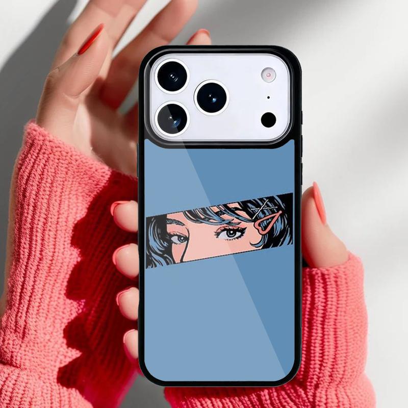 Pop art Anime Girl Aesthetic Phone Case for iPhone 17 Air 16e 15 14 13 Pro Max Back Cover for 12 11 Pro Coque