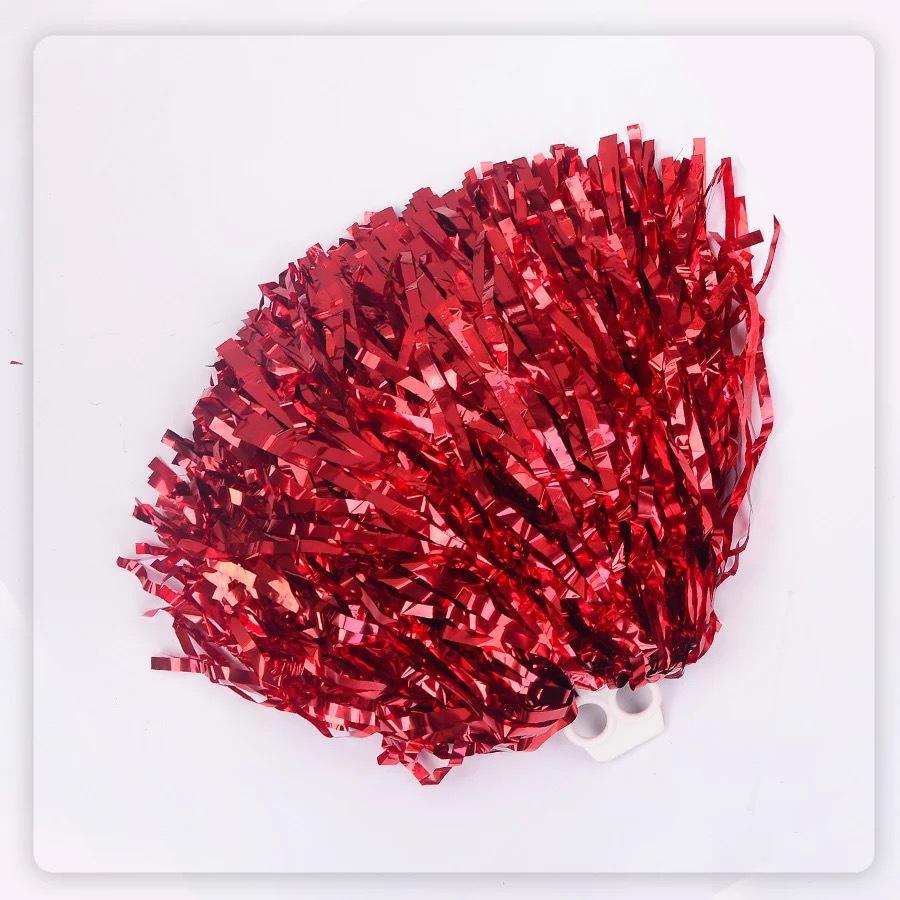 Cheerleading Pom Poms Metallic Pompoms Sports Pom Poms Lightweight Hand Flowers For Party Decorations Cheerleading School