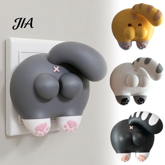 3D-печатное украшение для выключателя в виде кошки, крышка для подсветки кнопки, настенная панель с двойным переключателем, декоративная панель в форме ягодиц для дома, офиса, спальни