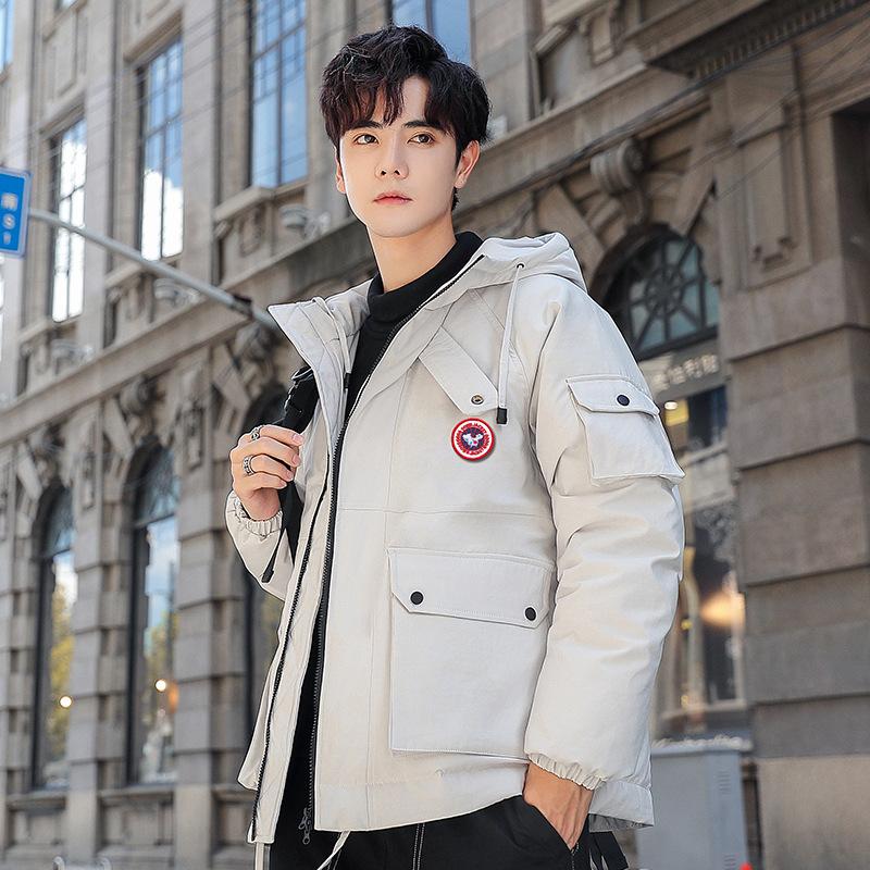 Men's Down Jacket New Year's Warm Thickened Winter Jacket Handsome Trendy Brand Short Student Winter Clothes