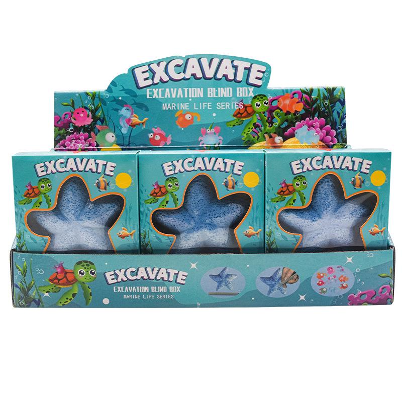 Комплект для раскопок кольца с драгоценными камнями в виде русалки: Детская самодельная археологическая игрушка для поиска сокровищ