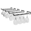 Wall Mounted Stemware Holder High-Quality Black Iron Goblet Hanging Rack Wine Glass Bar
