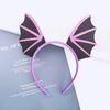Shiny Bat Wing Hair Hoop Evil Horn Evil Hair Bands Funny Halloween Headband  Cosplay
