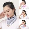 New Magnetic Snap Small Gold Ball Silk Scarf Square Scarf Chiffon Lazy Scarf Spring And Summer