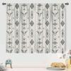 Print Window Curtain  Rustic Retro Bull Skull Native  Boho Design  Pattern Window Treatments For Bedroom Living Room Kitchen