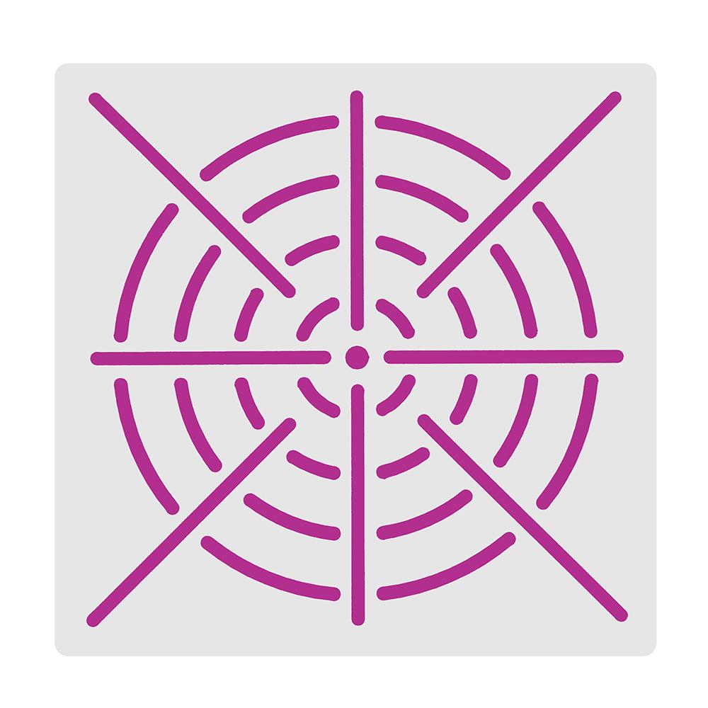 6Pcs Plastic Mandala 8/12/16 Segment Stencils Creative Template Set Art Projects