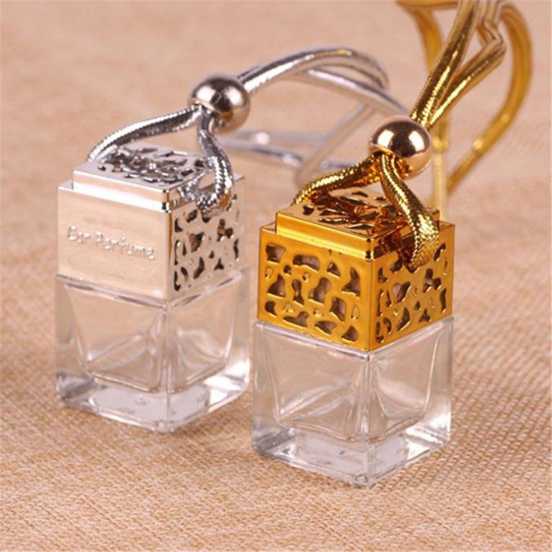 Air Freshener Ornament Perfume Bottle Pendant Glass Bottle Car-styling Essential Oils Auto Car Perfume Bottle Hanging
