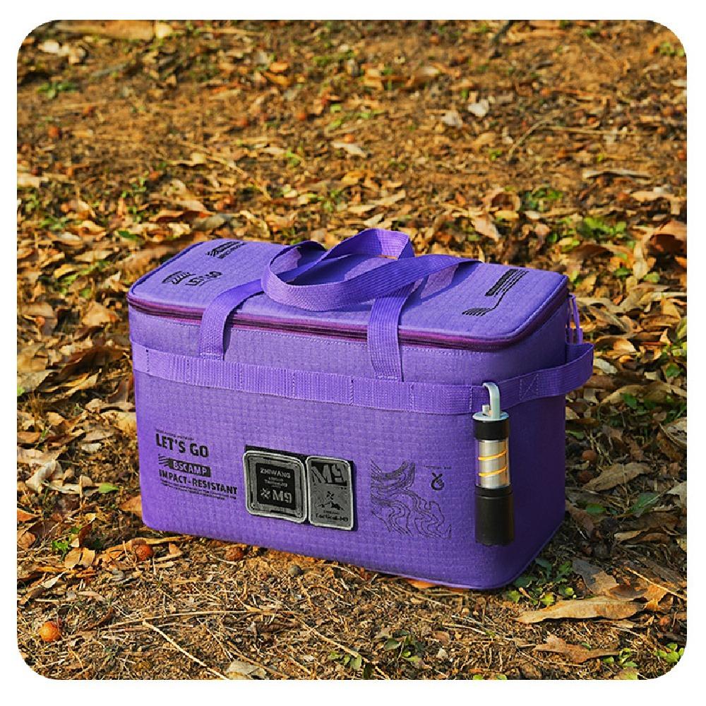 large capacity foldable tactical camping storage bag outdoor kitchenware stove organizer pouch for camping gear
