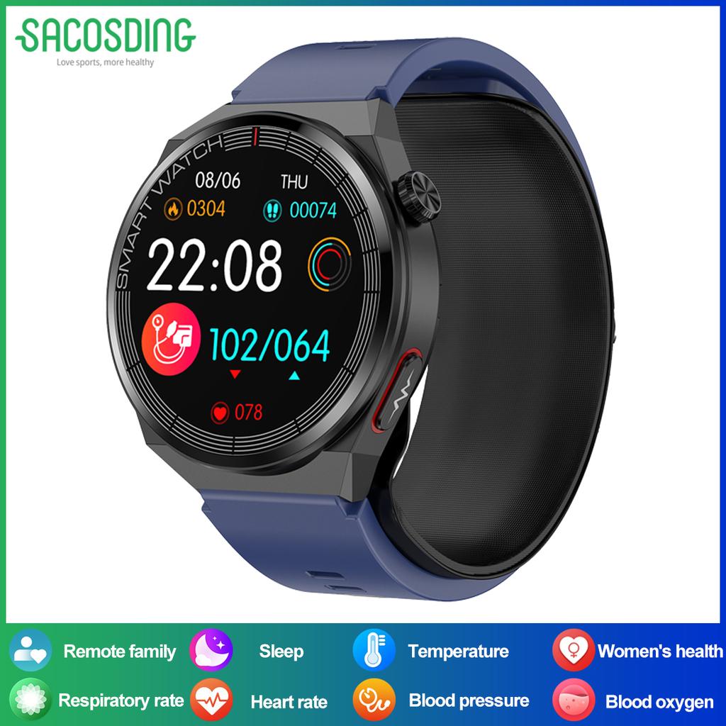 SACOSDING Smart Watch ECG Electrocardiogram Airbag Pump Airbag Blood Pressure Blood Oxygen Health Monitoring Smartwatch Fitness Tracker