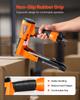 Pneumatic Carton Closing Stapler, 13 Gauge Pneumatic Cardboard Staple Gun for 34.8mm Crown 16mm & 19mm Length, Depth-Adjustable 70-120 PSI Air Staple