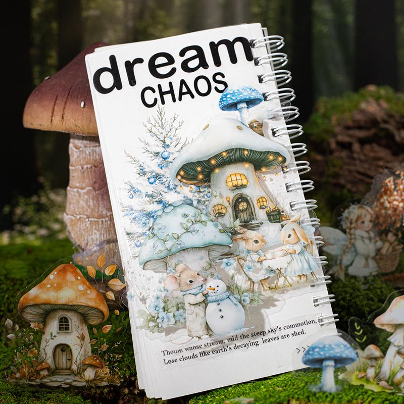 4 Style 30Sheets/bag European Vintage Fairy Scene Stickers Character Hand Account Landscape Tape Creative Collage DIY Decoration