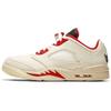 Air 5 Retro Low Chinese New Year 2021 Unisex Sneakers Cream Sail Chile-Red DD2240-100