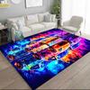 1PC Custom Name Car Artwork" Theme Floor Mat Ideal for Living Room, Game Rooms, Office, Bedroom,Floor Mat Playful Design