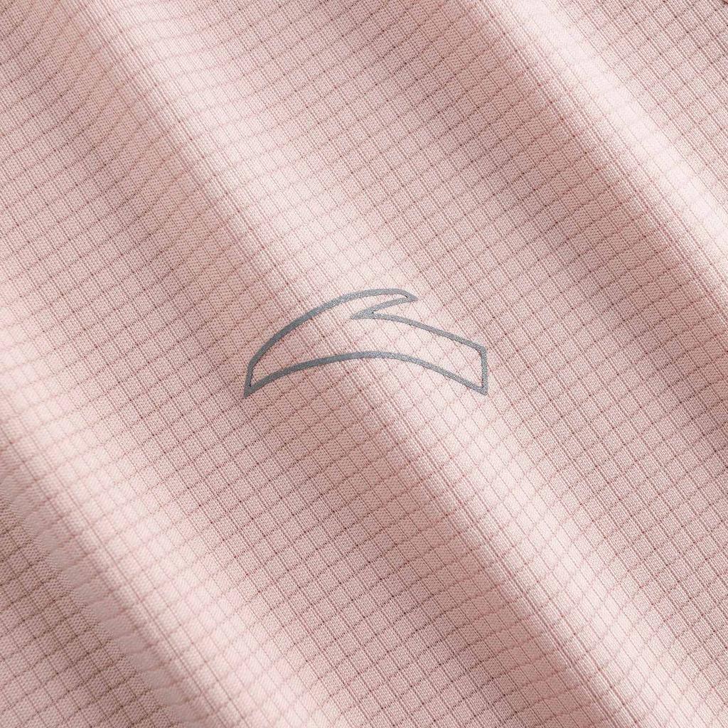 Anta Быстросохнущая мастерская спортивная фитнес бег тренировки йога дышащая быстросохнущая футболка с круглым вырезом женская футболка светло-лотосово-розовая 962615401-7