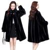 Autumn and Winter New Imitation Mink Velvet Long Coat Warm Middle-aged Mother-in-law Imitation Fur Large-size Coat