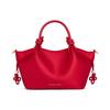 Charles & Keith Small CK 26 Knot Tote Bag Fabric Handbag Women tote bags Red Butter CK2-30782804-A