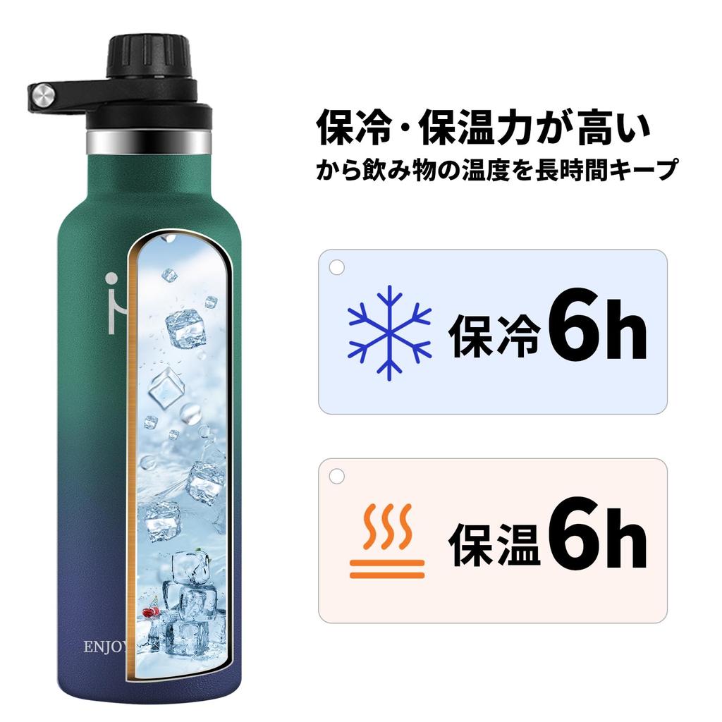 Бутылка для воды YANGYAO объемом 750 мл, термос с вакуумной изоляцией, совместимая с газированием, бутылка из нержавеющей стали с тканевым мешком, литр, легко мыть, легко пить