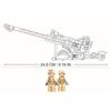 Военная Униформа WW2 M777, сверхлегкая полевая гаубица, армейское военное оружие, строительные блоки, наборы кирпичей, классическая модель, детские игрушки, подарок для мальчиков